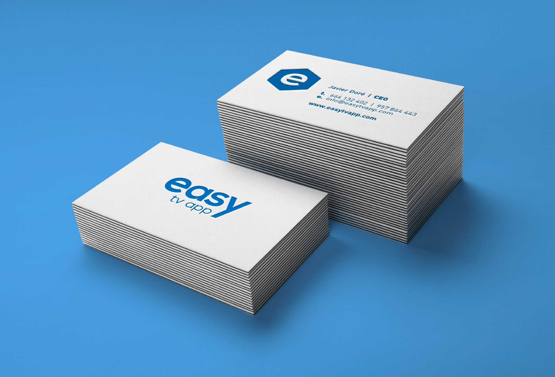 Branding y diseño web para easy tv app por Binarid